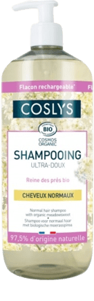 shampoing ultra-doux pour cheveux normaux de chez Coslys
