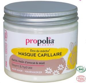 Masque hydratant pour cheveux bouclés